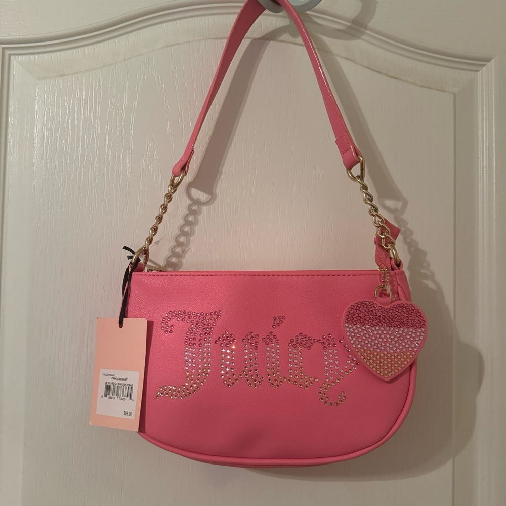 Juicy Couture Be Classic ll Pink Lemonade Shoulder Bag NWT